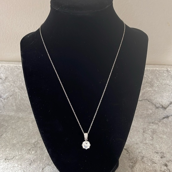 Bella Luce Cubic Zirconia Rhodium over Sterling Silver Pendant 4.73ctw Round - Picture 1 of 12